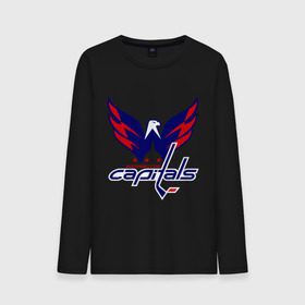 Мужской лонгслив хлопок с принтом Овечкин (Washington Capitals) в городе Новоалтайск, 100% хлопок |  | национальная хоккейная лига | нхл