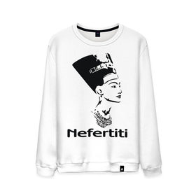 Мужской свитшот хлопок с принтом Nefertiti в городе Новоалтайск, 100% хлопок |  | nefertiti | древний египет | египет | мумия | нефертити | портрет