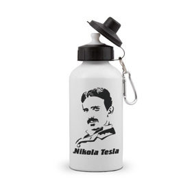 Бутылка спортивная с принтом Nikola Tesla в городе Новоалтайск, металл | емкость — 500 мл, в комплекте две пластиковые крышки и карабин для крепления | nikola tesla | знаменитая личность | знаменитость | никола тесла | портрет | тесла | ученый | физик