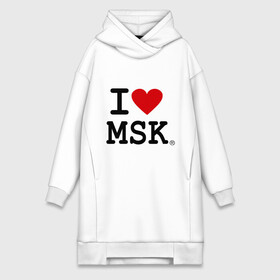 Платье-худи хлопок с принтом I love MSK (Moscow) в городе Новоалтайск,  |  | i love | moscow | russia | москва | россия | столица | я люблю москву