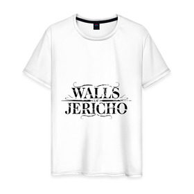 Мужская футболка хлопок с принтом Walls Jericho в городе Новоалтайск, 100% хлопок | прямой крой, круглый вырез горловины, длина до линии бедер, слегка спущенное плечо. | 