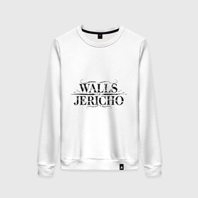 Женский свитшот хлопок с принтом Walls Jericho в городе Новоалтайск, 100% хлопок | прямой крой, круглый вырез, на манжетах и по низу широкая трикотажная резинка  | 