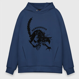 Мужское худи Oversize хлопок с принтом Dangerous cat в городе Новоалтайск, френч-терри — 70% хлопок, 30% полиэстер. Мягкий теплый начес внутри —100% хлопок | боковые карманы, эластичные манжеты и нижняя кромка, капюшон на магнитной кнопке | dangerous cat | злая кошка | коты | кошка | кошки | опасная кошка