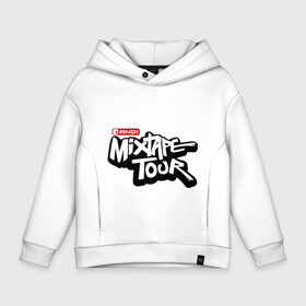 Детское худи Oversize хлопок с принтом AND1 Mixtape tour в городе Новоалтайск, френч-терри — 70% хлопок, 30% полиэстер. Мягкий теплый начес внутри —100% хлопок | боковые карманы, эластичные манжеты и нижняя кромка, капюшон на магнитной кнопке | mixtape tour | баскетбольный тур | микстейп тур