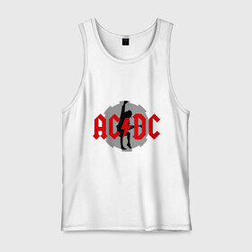 Мужская майка хлопок с принтом AC DC Ангус Янг в городе Новоалтайск, 100% хлопок |  | Тематика изображения на принте: ac dc | acdc | acds | heavy metal | metal | rock | trash metal | квартет | метал | рок | рок группа | рок группы | трэш метал | хеви метал