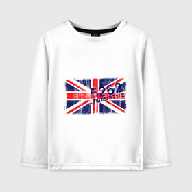Детский лонгслив хлопок с принтом England Urban flag в городе Новоалтайск, 100% хлопок | круглый вырез горловины, полуприлегающий силуэт, длина до линии бедер | Тематика изображения на принте: 5262 | england | gb | uk | urban style | англия | британия | британский флаг | великобритания | флаги