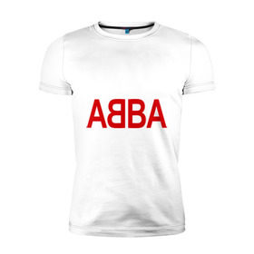 Мужская футболка премиум с принтом ABBA в городе Новоалтайск, 92% хлопок, 8% лайкра | приталенный силуэт, круглый вырез ворота, длина до линии бедра, короткий рукав | 70е | 80е | abba | абба | группа | квартет | музыка | музыкальные группы | поп музыка