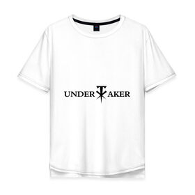 Мужская футболка хлопок Oversize с принтом Undertaker в городе Новоалтайск, 100% хлопок | свободный крой, круглый ворот, “спинка” длиннее передней части | джон сина