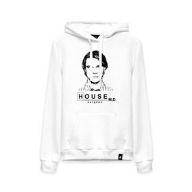 Женская толстовка хлопок с принтом House m.d. Чейз в городе Новоалтайск, френч-терри, мягкий теплый начес внутри (100% хлопок) | карман-кенгуру, эластичные манжеты и нижняя кромка, капюшон с подкладом и шнурком | house | house md | все врут | доктор хауз | доктор хаус | хаус | хью лори | чейз