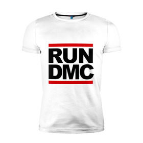 Мужская футболка премиум с принтом Run DMC в городе Новоалтайск, 92% хлопок, 8% лайкра | приталенный силуэт, круглый вырез ворота, длина до линии бедра, короткий рукав | Тематика изображения на принте: dmc | gangsta | gansta | hip hop | hop | rap | run | рэп | рэпчина | хип | хип хоп | хипхоп | хоп