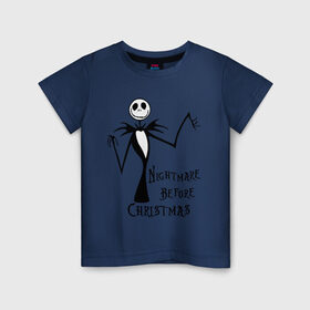 Детская футболка хлопок с принтом Nightmare before christmas (3) в городе Новоалтайск, 100% хлопок | круглый вырез горловины, полуприлегающий силуэт, длина до линии бедер | halloveen | halloven | hallovin | hallowen | halowin | helloveen | helloven | hellovin | helloween | hellowen | hellowin | helowin | день святых | ха | халловин | халлувин | халлуин | халовин | халуин | хеллуин | хелувин | хэлловин | хэллоуин | хэловин | 