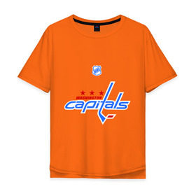 Мужская футболка хлопок Oversize с принтом Washington Capitals-Varlamov 40 в городе Новоалтайск, 100% хлопок | свободный крой, круглый ворот, “спинка” длиннее передней части | nhl | washington capitals | washington capitals varlamov 40нхл | вашингтон капиталс | лига | хокей | хоккей