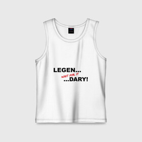 Детская майка хлопок с принтом LEGEN... wait for it ...DARY! в городе Новоалтайск,  |  | Тематика изображения на принте: himym | как я встретил вашу маму | леген.. подожди подожди ...дарно знаменитая фраза барни стингсона из сериала 