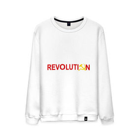 Мужской свитшот хлопок с принтом Revolution (3) в городе Новоалтайск, 100% хлопок |  | Тематика изображения на принте: коммунизм | молот | революция | серп | советский | социализм | союз