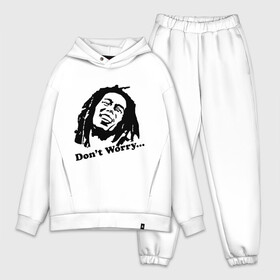 Мужской костюм хлопок OVERSIZE с принтом Bob marley don	 worry в городе Новоалтайск,  |  | боб | марли | рагга | растаманы | регги