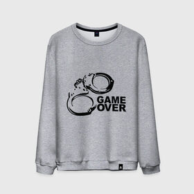 Мужской свитшот хлопок с принтом Game Over наручники в городе Новоалтайск, 100% хлопок |  | game over | арест | арестовать | заключенный | игра окончена | милиция | наручники