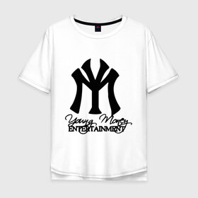 Мужская футболка хлопок Oversize с принтом Young Money в городе Новоалтайск, 100% хлопок | свободный крой, круглый ворот, “спинка” длиннее передней части | entertainment | gangsta | gansta | hip | hip hop | hop | rap | реп | рэп | рэпчина | хип | хип хоп | хоп