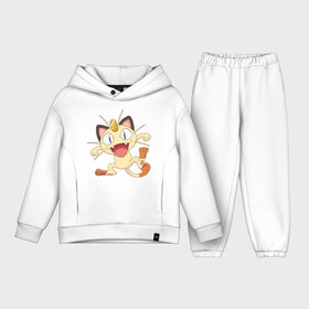 Детский костюм хлопок Oversize с принтом Покемон Мяут в городе Новоалтайск,  |  | pokemon | кот | кусает.мяут | покемон | покемон мяут. подобие кота. способности те же. царапает