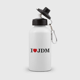 Бутылка спортивная с принтом I Love JDM в городе Новоалтайск, металл | емкость — 500 мл, в комплекте две пластиковые крышки и карабин для крепления | Тематика изображения на принте: honda | i love japanese domestic marketхонда | i love jdm | авто | автомобиль | машины | тачки