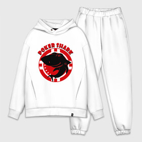 Мужской костюм хлопок OVERSIZE с принтом Poker shark в городе Новоалтайск,  |  | poker | poker shark | shark | азарт | акула | казино | покер | фишка