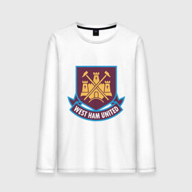Мужской лонгслив хлопок с принтом FA Premier League-West Ham United в городе Новоалтайск, 100% хлопок |  | fa premier league | евро 2012 | футбол