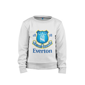 Детский свитшот хлопок с принтом FA Premier League-Everton FC в городе Новоалтайск, 100% хлопок | круглый вырез горловины, эластичные манжеты, пояс и воротник | everton fc | fa premier league | премьер лига | фк everton | футбол | футбольный клуб everton