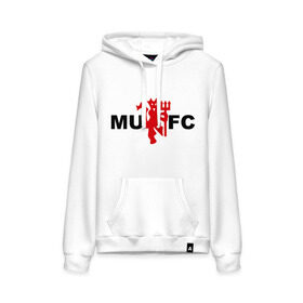 Женская толстовка хлопок с принтом Манчестер Юнайтед (manchester united) в городе Новоалтайск, френч-терри, мягкий теплый начес внутри (100% хлопок) | карман-кенгуру, эластичные манжеты и нижняя кромка, капюшон с подкладом и шнурком | manchester united | евро 2012 | манчестер юнайтед | футбольный клуб