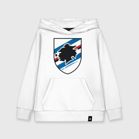 Детская толстовка хлопок с принтом Italian Serie A UC Sampdoria в городе Новоалтайск, 100% хлопок | Круглый горловой вырез, эластичные манжеты, пояс, капюшен | italian serie a | sampdoria | евро 2012 | итальянский футбол | фк италии | футбольный клуб италии