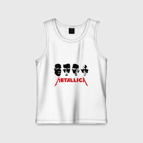 Детская майка хлопок с принтом Metallica (Лица) в городе Новоалтайск,  |  | металлика