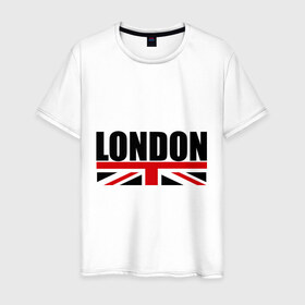 Мужская футболка хлопок с принтом London в городе Новоалтайск, 100% хлопок | прямой крой, круглый вырез горловины, длина до линии бедер, слегка спущенное плечо. | лондон