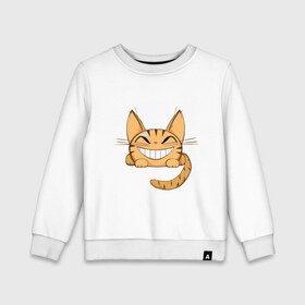 Детский свитшот хлопок с принтом Cat (10) в городе Новоалтайск, 100% хлопок | круглый вырез горловины, эластичные манжеты, пояс и воротник | Тематика изображения на принте: киса | кот | котенок | котик | котэ | кошка
