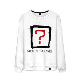 Мужской свитшот хлопок с принтом Where is the love? в городе Новоалтайск, 100% хлопок |  | вопрос | где любовь | где любовьесть ли любовь | любовь | отношения | чувства