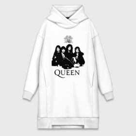 Платье-худи хлопок с принтом Queen All в городе Новоалтайск,  |  | freddie mercury | heavy metal | queen | rock | группа queen | квин | куин | логотип | меркури | меркюри | музыка | рок | рок группа | рок группы | фредди меркьюри | фреди | хэви метал