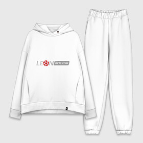 Женский костюм хлопок Oversize с принтом Leon в городе Новоалтайск,  |  | bet | leon | бет | буки | букмейкеры | букмекерская контора | букмекеры | леон