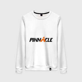 Женский свитшот хлопок с принтом Pinnacle в городе Новоалтайск, 100% хлопок | прямой крой, круглый вырез, на манжетах и по низу широкая трикотажная резинка  | intellbet.ru | pinnacle | букмейкеры | букмекерская контора | букмекеры | интеллбет | пинекл | пинэкл | ставки | ставки на спорт