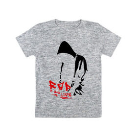 Детская футболка хлопок с принтом Rap is my life в городе Новоалтайск, 100% хлопок | круглый вырез горловины, полуприлегающий силуэт, длина до линии бедер | Тематика изображения на принте: gangsta | gansta | hip | hip hop | hop | rap | реп | русский реп | рэп | хип хоп | хоп