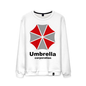 Мужской свитшот хлопок с принтом Umbrella corporation в городе Новоалтайск, 100% хлопок |  | resident evil | umbrella corporation | амбрелла | корпорация | логотип | обитель зла