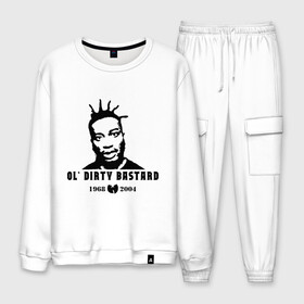 Мужской костюм хлопок с принтом Ol Dirty Bastard в городе Новоалтайск, 100% хлопок | на свитшоте круглая горловина, мягкая резинка по низу. Брюки заужены к низу, на них два вида карманов: два “обычных” по бокам и два объемных, с клапанами, расположенные ниже линии бедра. Брюки с мягкой трикотажной резинкой на поясе и по низу штанин. В поясе для дополнительного комфорта — широкие завязки | gangsta | gansta | hip | hip hop | hop | rap | рэп | рэпчина | хип | хип хоп | хипхоп | хоп
