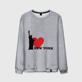 Мужской свитшот хлопок с принтом I love New York (NY Freedom) в городе Новоалтайск, 100% хлопок |  | Тематика изображения на принте: america | cша | new york | usa | америка | нью йорк | статуя свободы