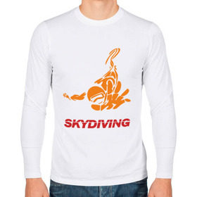 Мужской лонгслив хлопок с принтом Skydiving (2) в городе Новоалтайск, 100% хлопок |  | skydiving | авиационный спорт | парашют | парашютизм | свободное падение | скайдайвинг