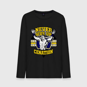 Мужской лонгслив хлопок с принтом WWE John Cena Never Give Up (3) в городе Новоалтайск, 100% хлопок |  | джон сина