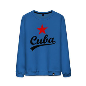Мужской свитшот хлопок с принтом Куба - Cuba в городе Новоалтайск, 100% хлопок |  | звезда | куба | надпись | остров свободы