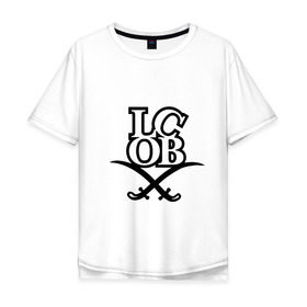 Мужская футболка хлопок Oversize с принтом LCOB (The Lost Children Of Babylon) в городе Новоалтайск, 100% хлопок | свободный крой, круглый ворот, “спинка” длиннее передней части | gangsta | gansta | hip | hip hop | hop | rap | рэп | рэпчина | хип | хип хоп | хипхоп | хоп