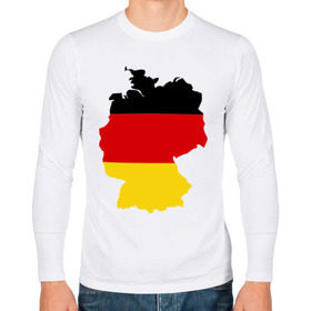 Мужской лонгслив хлопок с принтом Германия (Germany) в городе Новоалтайск, 100% хлопок |  | germany | германия | государство | европа | европейский | немцы | флаг