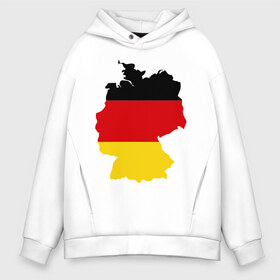 Мужское худи Oversize хлопок с принтом Германия (Germany) в городе Новоалтайск, френч-терри — 70% хлопок, 30% полиэстер. Мягкий теплый начес внутри —100% хлопок | боковые карманы, эластичные манжеты и нижняя кромка, капюшон на магнитной кнопке | germany | германия | государство | европа | европейский | немцы | флаг