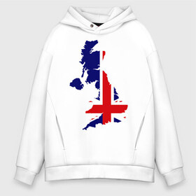 Мужское худи Oversize хлопок с принтом Великобритания (Great Britain) в городе Новоалтайск, френч-терри — 70% хлопок, 30% полиэстер. Мягкий теплый начес внутри —100% хлопок | боковые карманы, эластичные манжеты и нижняя кромка, капюшон на магнитной кнопке | great britain | англия | британия | британский | великобритания | королевский | флаг