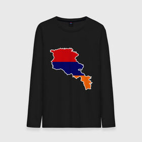 Мужской лонгслив хлопок с принтом Armenia map в городе Новоалтайск, 100% хлопок |  | armenia | armenia map | armenia mapкарта армении | map | армения | армения карта | армянин
