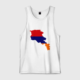 Мужская майка хлопок с принтом Armenia map в городе Новоалтайск, 100% хлопок |  | armenia | armenia map | armenia mapкарта армении | map | армения | армения карта | армянин