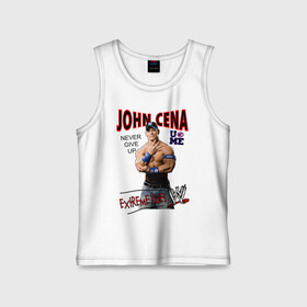 Детская майка хлопок с принтом John Cena Extreme Rules в городе Новоалтайск,  |  | Тематика изображения на принте: wwe | бои без правил | джон сина