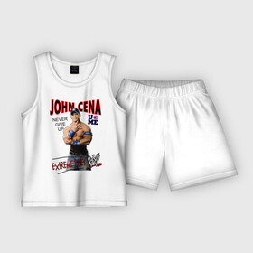 Детская пижама с шортами хлопок с принтом John Cena Extreme Rules в городе Новоалтайск,  |  | wwe | бои без правил | джон сина